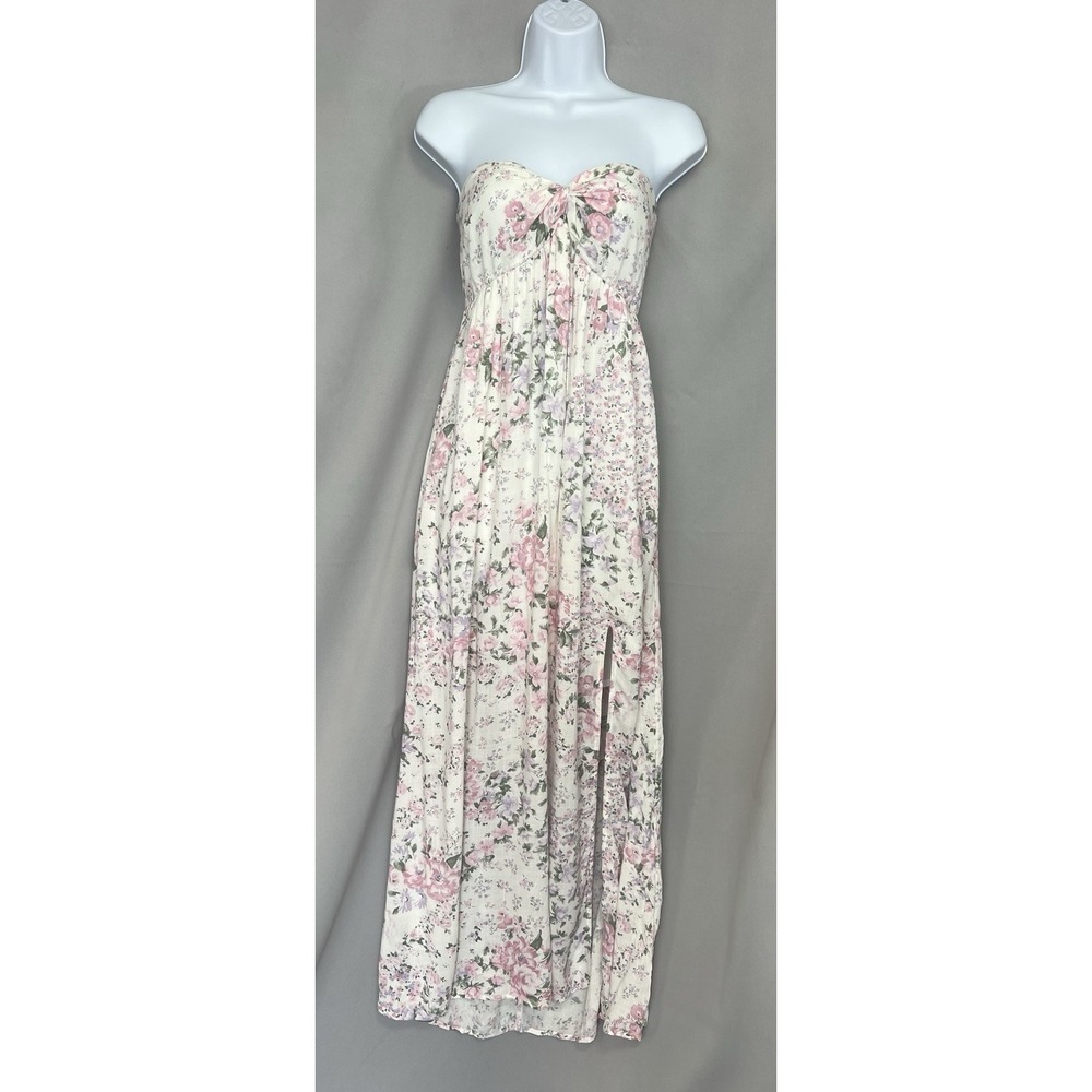 Hollister‎ Women's  TWIST  Day Maci dress - pink Floral Sz Large